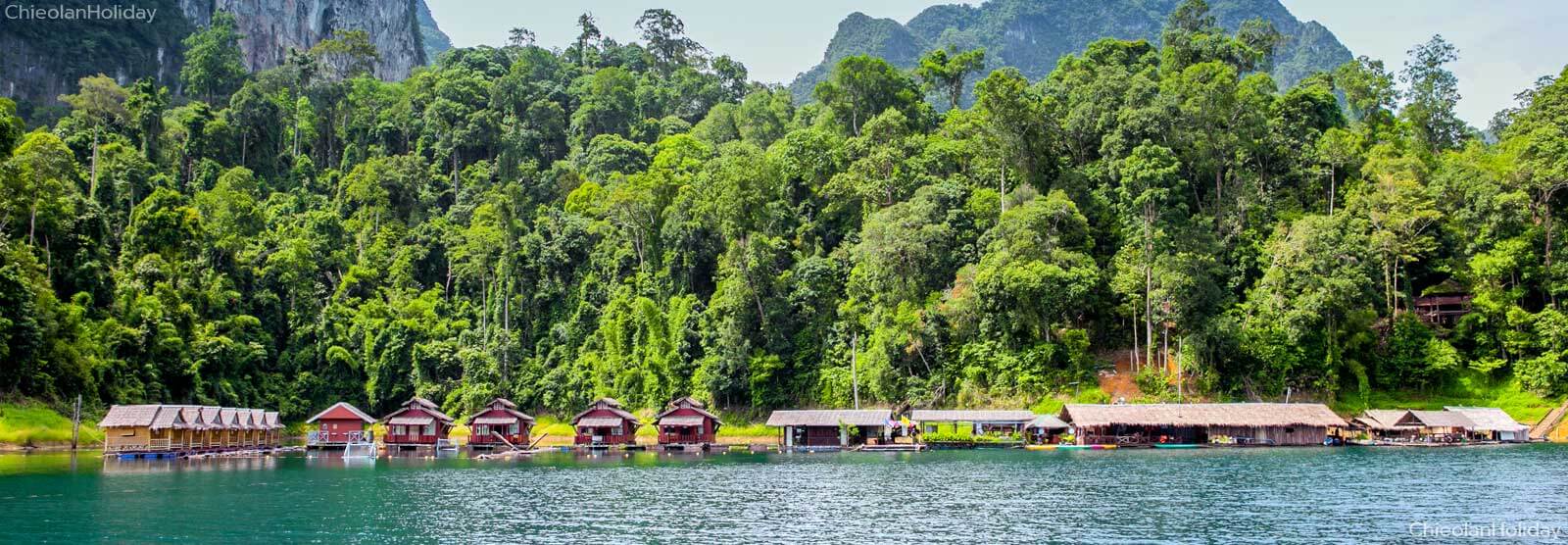 ที่พักเขื่อนเชี่ยวหลาน แพเขื่อนเชี่ยวหลาน