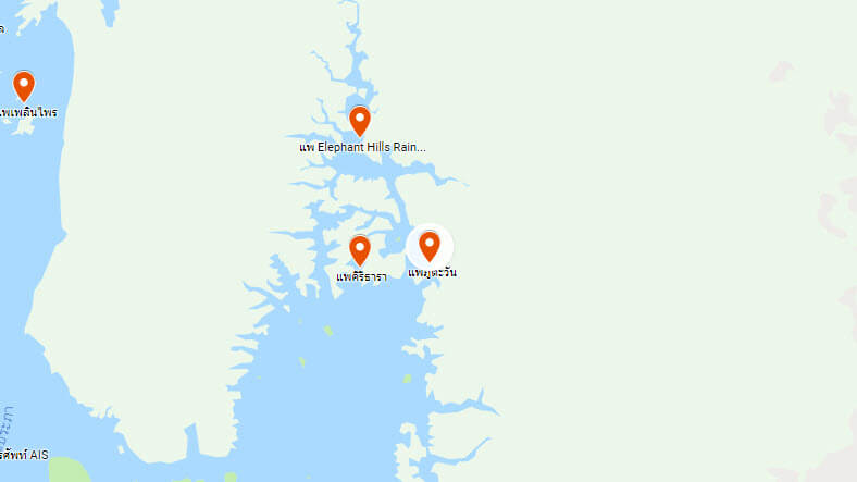 แผนที่ แพภูตะวัน